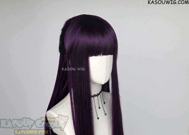 Sousou no Frieren Fern 100cm long straight purple half-up ponytail wig