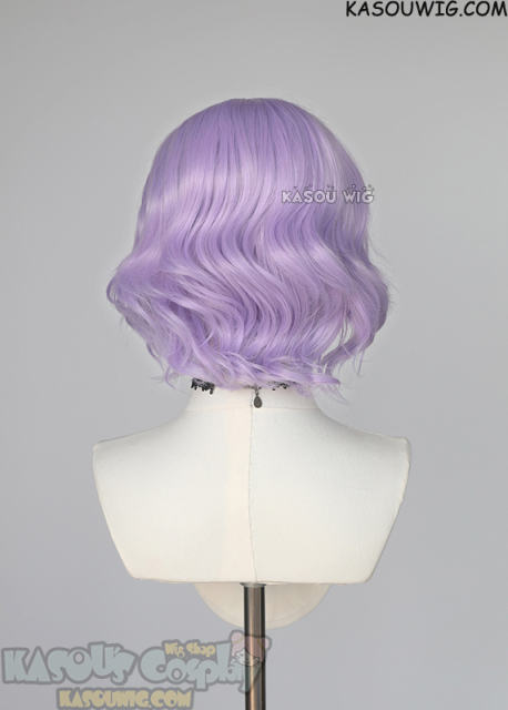 Twisted Wonderland Epel Felmier short curly lilac bob wig