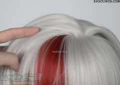 Honkai: Star Rail Topaz silver and red bob cosplay wig