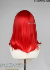 M-1/ KA039 bright red shoulder- length bob wig suitable for daily use