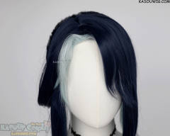 Genshin Impact Xianyun 100cm long blue green ponytail wig