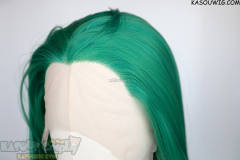 Lace Front>> emerald green 76cm long slicked-back straight synthetic cosplay wig LFL-2/KA062