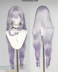 Honkai: Star Rail Black Swan 105cm long wavy silver lavender to lilac ombre wig