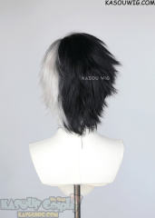 Wind Breaker Haruka Sakura short layered black silver split wig