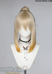 Kono Subarashii Sekai ni Shukufuku wo! Darkness / Dustiness Ford Lalatina blonde orange ombre ponytail wig