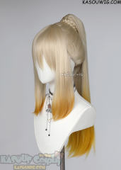 Kono Subarashii Sekai ni Shukufuku wo! Darkness / Dustiness Ford Lalatina blonde orange ombre ponytail wig