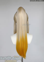 Kono Subarashii Sekai ni Shukufuku wo! Darkness / Dustiness Ford Lalatina blonde orange ombre ponytail wig