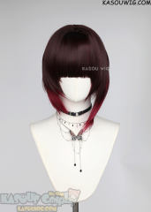 Honkai: Star Rail Sparkle 100cm long clip-on ponytails wig reddish brown to red ombre