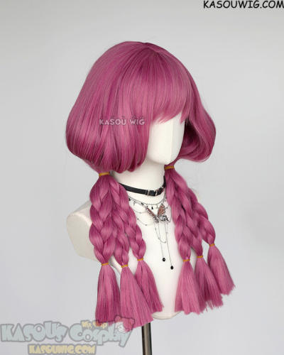 Sousou no Frieren Aura 60m pre-styled grayish magenta wig