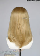 Lace Front>> honey butter blonde middle part medium length wig LFM-1/KA011