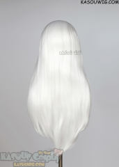 Lace Front>> snow white 76cm long slicked-back straight wig LFL-2/KA001