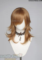 M-3 KA018 Dark Ginger Orange 52cm long layered choppy wig