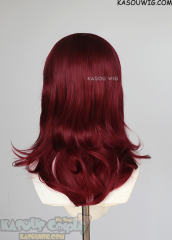 M-3 KA043 Carmine Red 52cm long layered choppy wig