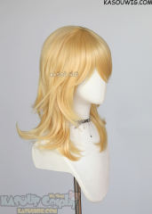 M-3 SP01 Pastel Yellow 52cm long layered choppy wig