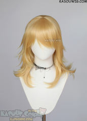 M-3 SP01 Pastel Yellow 52cm long layered choppy wig