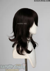 M-3 KA031 Deepest Brown 52cm long layered choppy wig