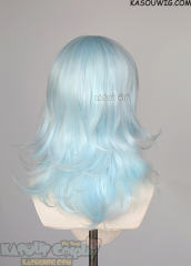 M-3 KA045 Light Cyan 52cm long layered choppy wig