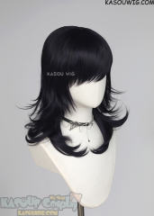 M-3 SP31 Deep Purple 52cm long layered choppy wig