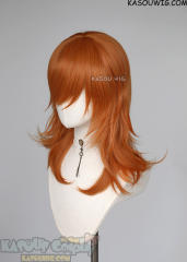 M-3 SP15 Pumpkin Orange 52cm long layered choppy wig