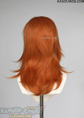M-3 SP15 Pumpkin Orange 52cm long layered choppy wig