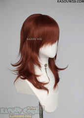 M-3 KA044 Auburn Red 52cm long layered choppy wig