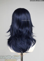 M-3 KA051 Navy Blue 52cm long layered choppy wig