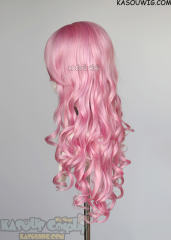L-1 / KA034 baby pink 75cm long curly wig