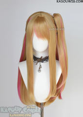 Oshi no Ko Ruby Hoshino 73cm long ponytail blonde and pink wig