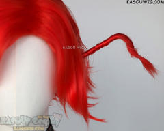 Niffty red flippy short wig with wires
