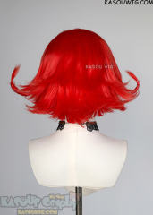 Niffty red flippy short wig with wires