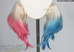 Isekai Suicide Squad Harley Quinn blonde ponytails wig