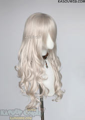 L-1 / SP05 pearl white 75cm long curly wig .Tangle Resistant fiber
