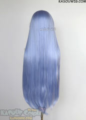 L-4 KA055 100cm/39.5" long straight versatile Cornflower Blue wig