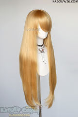 L-4 KA012 100cm/39.5" long straight versatile Golden Blonde wig