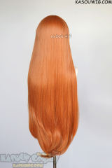 L-4 SP15 100cm/39.5" long straight versatile Pumpkin Orange wig