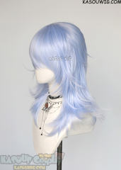 M-3 KA054 Light Periwinkle blue 52cm long layered choppy wig
