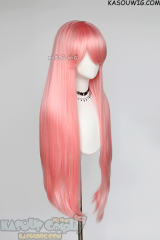 L-4 KA033 100cm/39.5" long straight versatile Light Pink wig