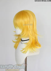 M-3 SP35 Bright Yellow 52cm long layered choppy wig