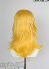 M-3 SP35 Bright Yellow 52cm long layered choppy wig