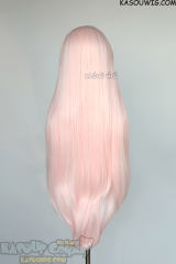 L-4 SP34 100cm /39.5" long straight versatile pale pink wig