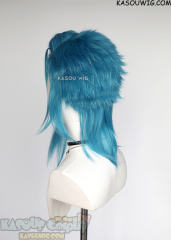 Arcane S2 Jinx short blue wig with purple streaks