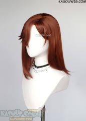 Dandadan Momo Ayase shoulder length auburn red bob wig