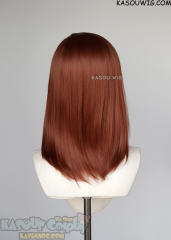 Dandadan Momo Ayase shoulder length auburn red bob wig