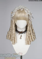 NANA Misato Uehara platinum blonde spiral curls lolita wig