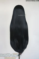 L-4 KA052 100cm/39.5" long straight versatile Black Blue wig