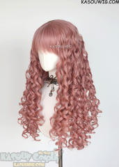 NANA Reira/Layla Serizawa 80cm brownish pink long spiral curly wig