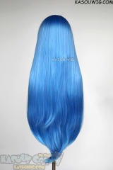 L-4 KA048 100cm/39.5" long straight versatile Dodger Blue wig