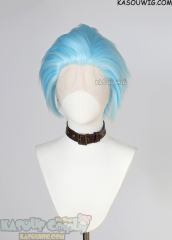 Lace Front>>> Light Blue all back spiky wig LFS-1/KA046