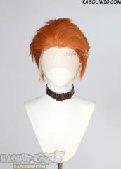 Lace Front>> Pumpkin Orange all back spiky wig LFS-1/SP15