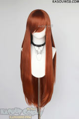 L-4 KA022 100cm/39.5" long straight versatile Copper Penny wig